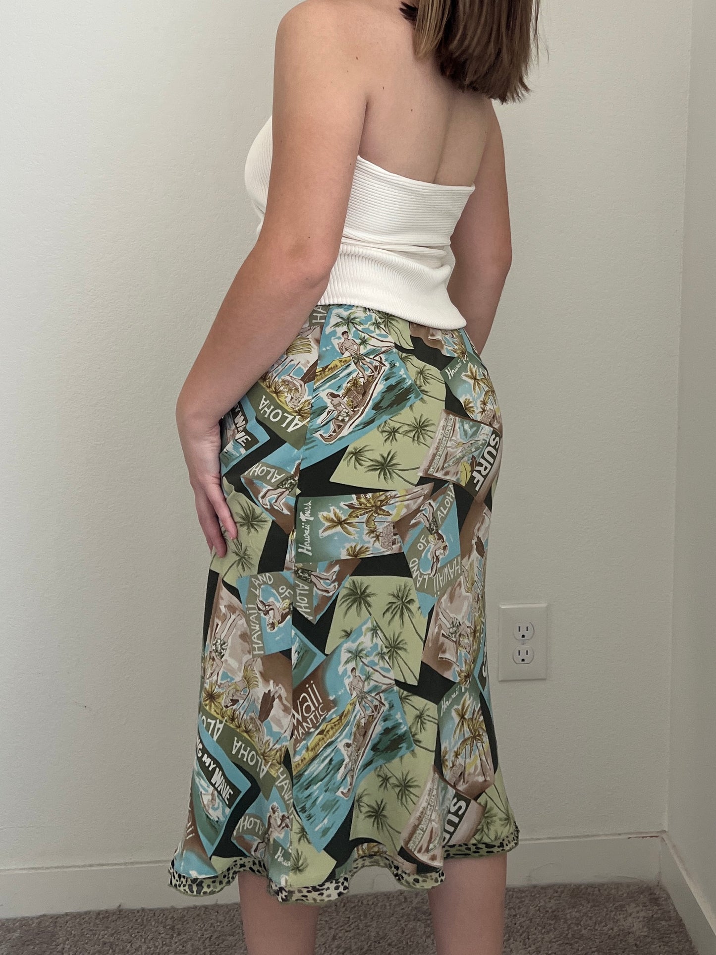 John in Hawaii Silk Skirt (S)