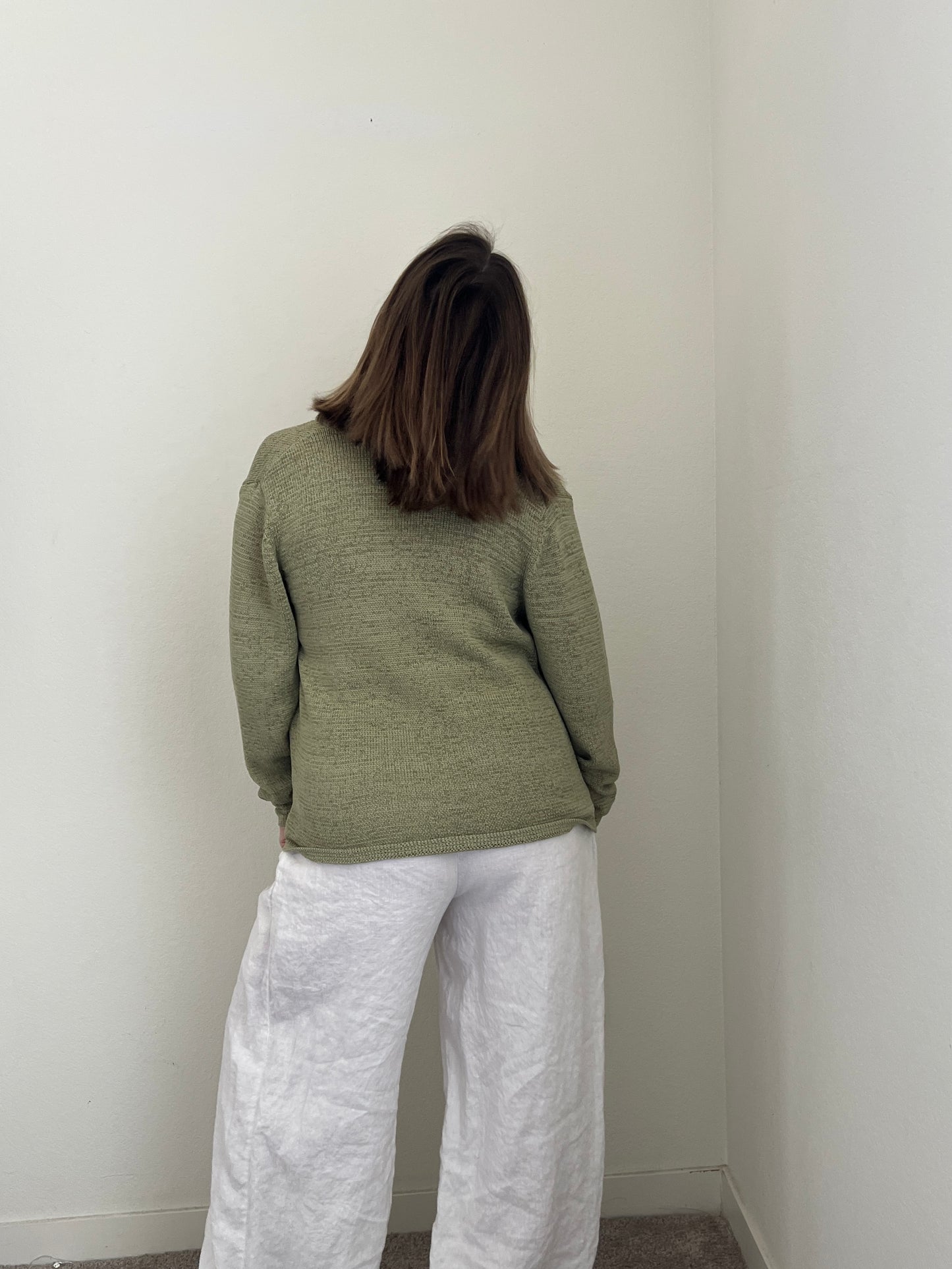 Vintage Green Cardigan (M)