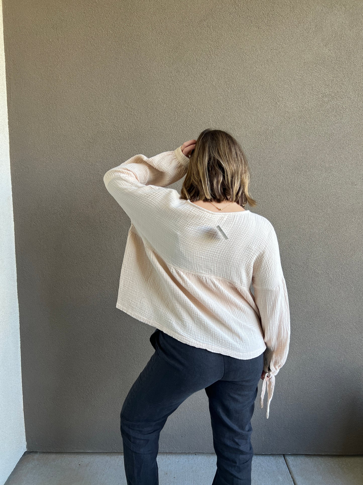 Cream Gauze Blouse (M)
