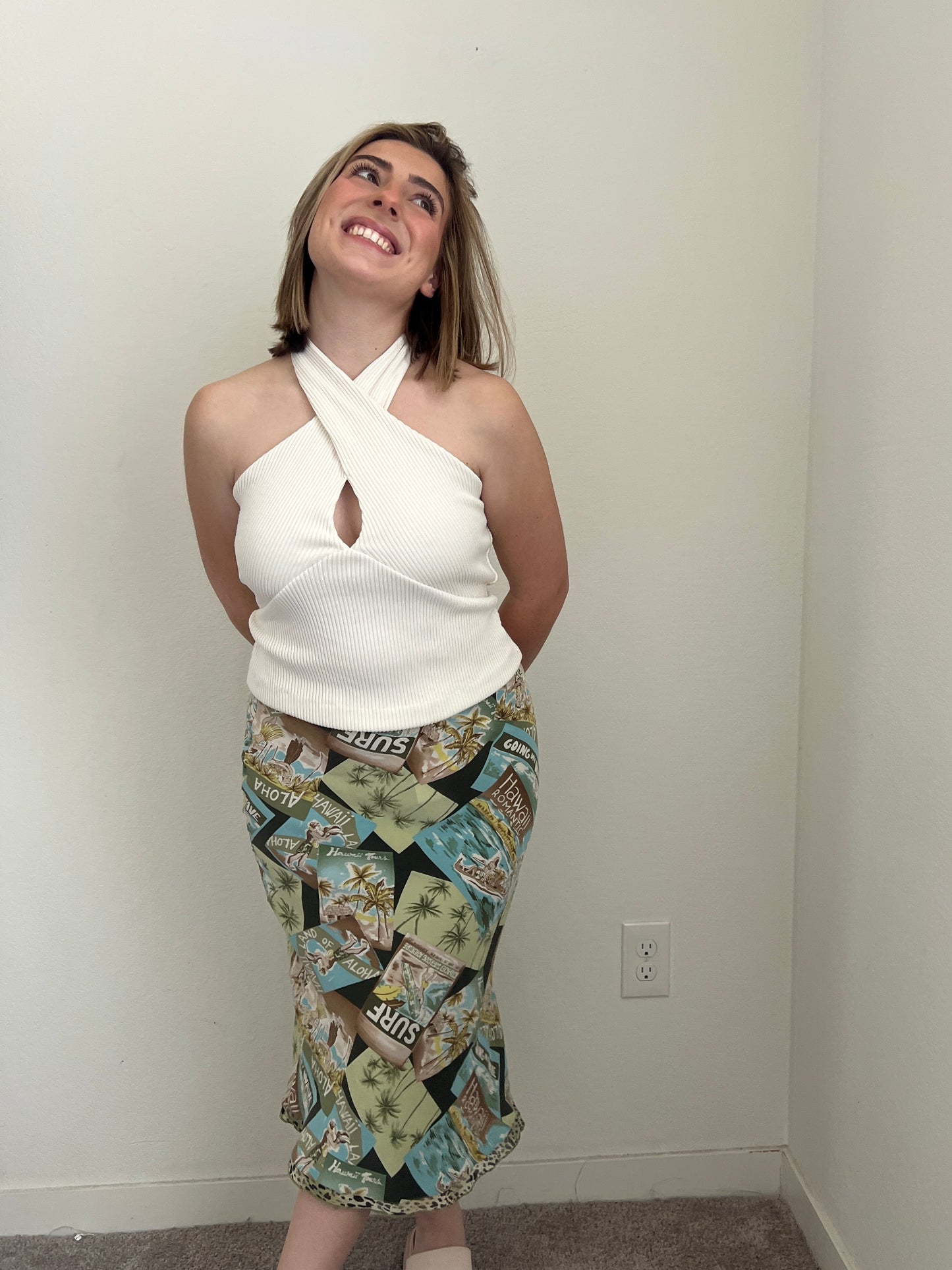 John in Hawaii Silk Skirt (S)