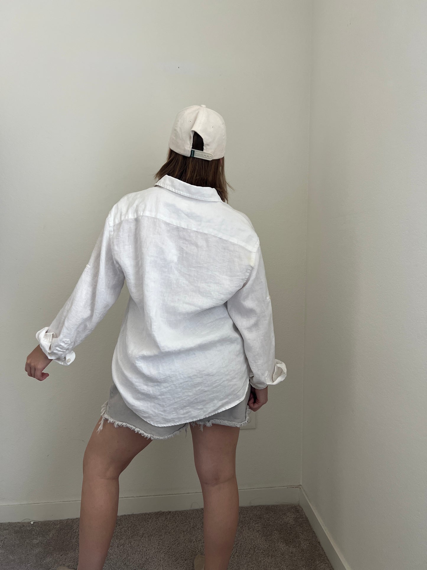 Linen Button Up Shirt (M)
