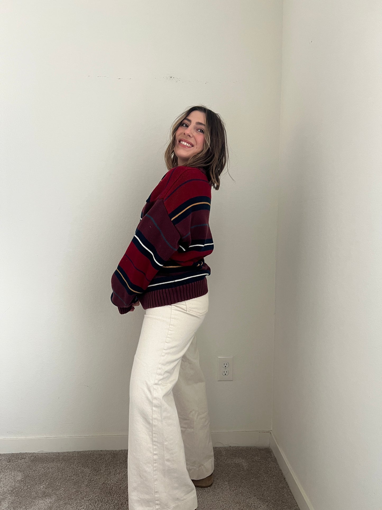Vintage Striped Sweater (L)