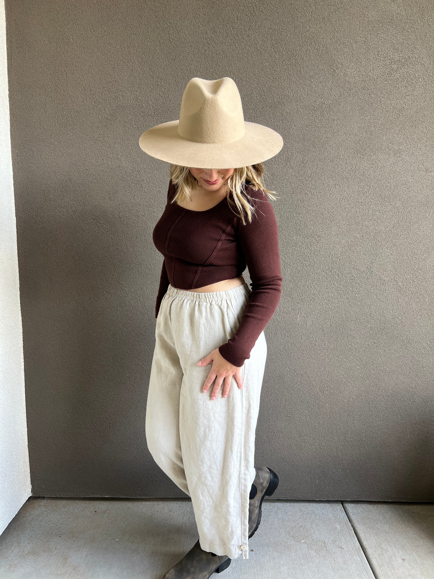 Brown Cropped Longsleeve (S)