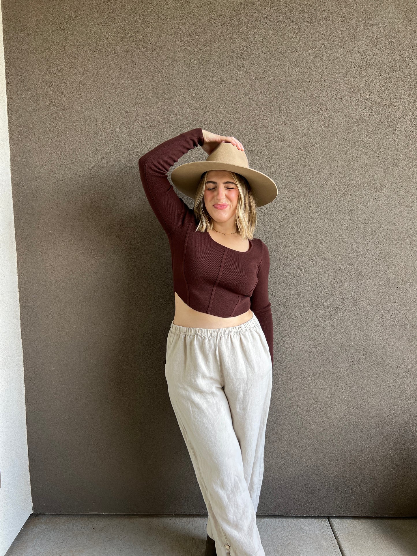 Vintage Linen Easy Pants (M)