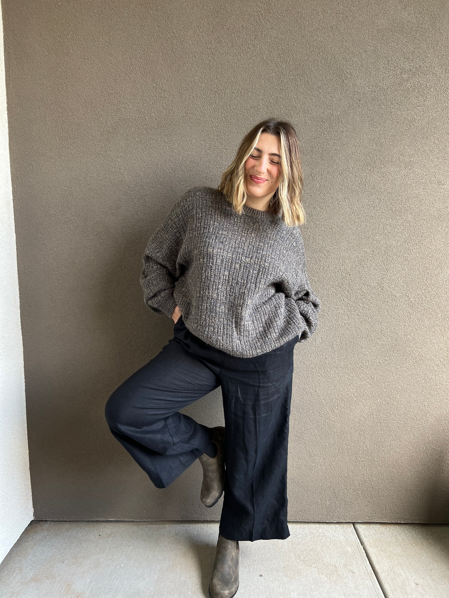 Brown Knit Sweater (XL)