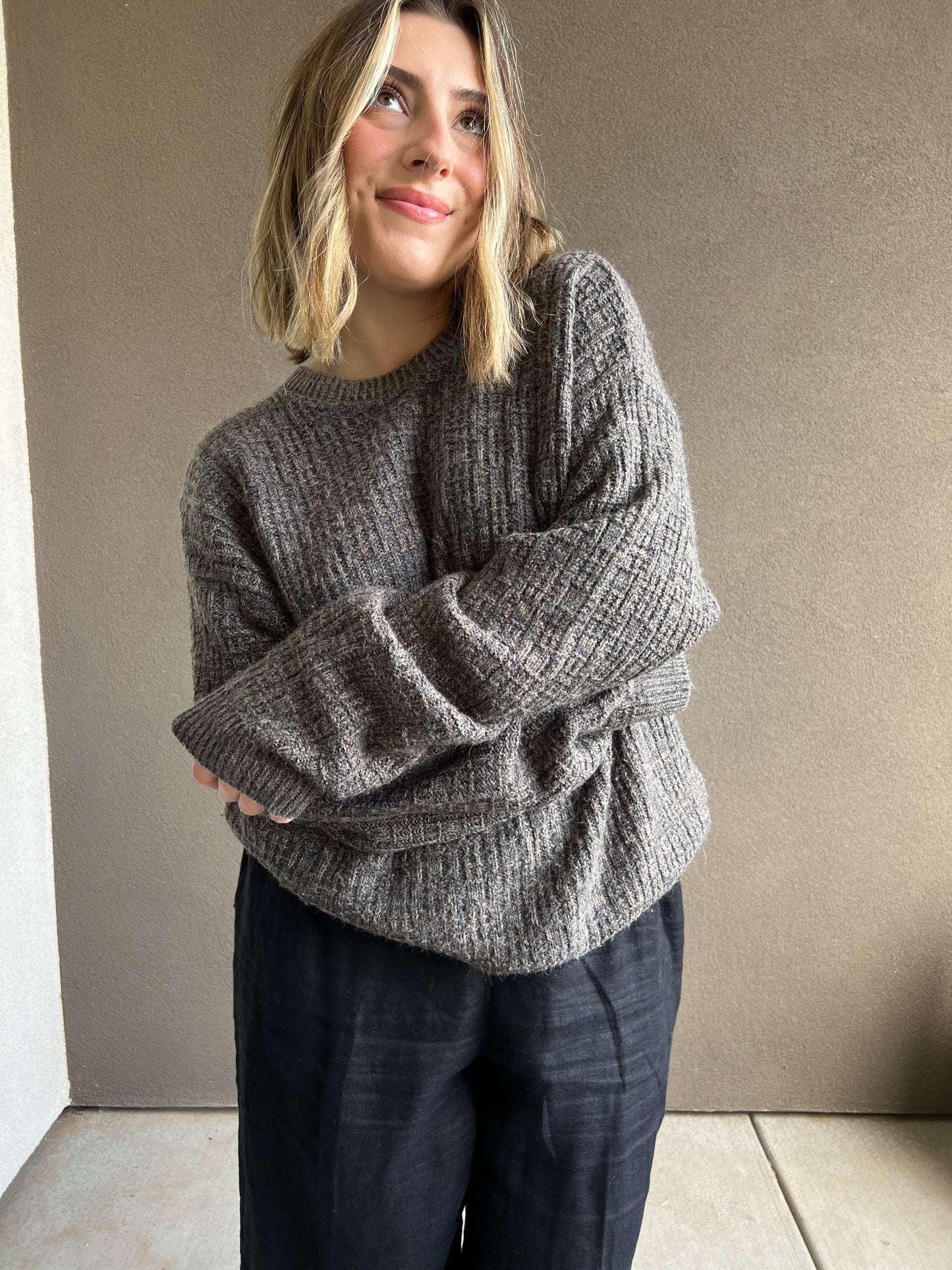 Brown Knit Sweater (XL)