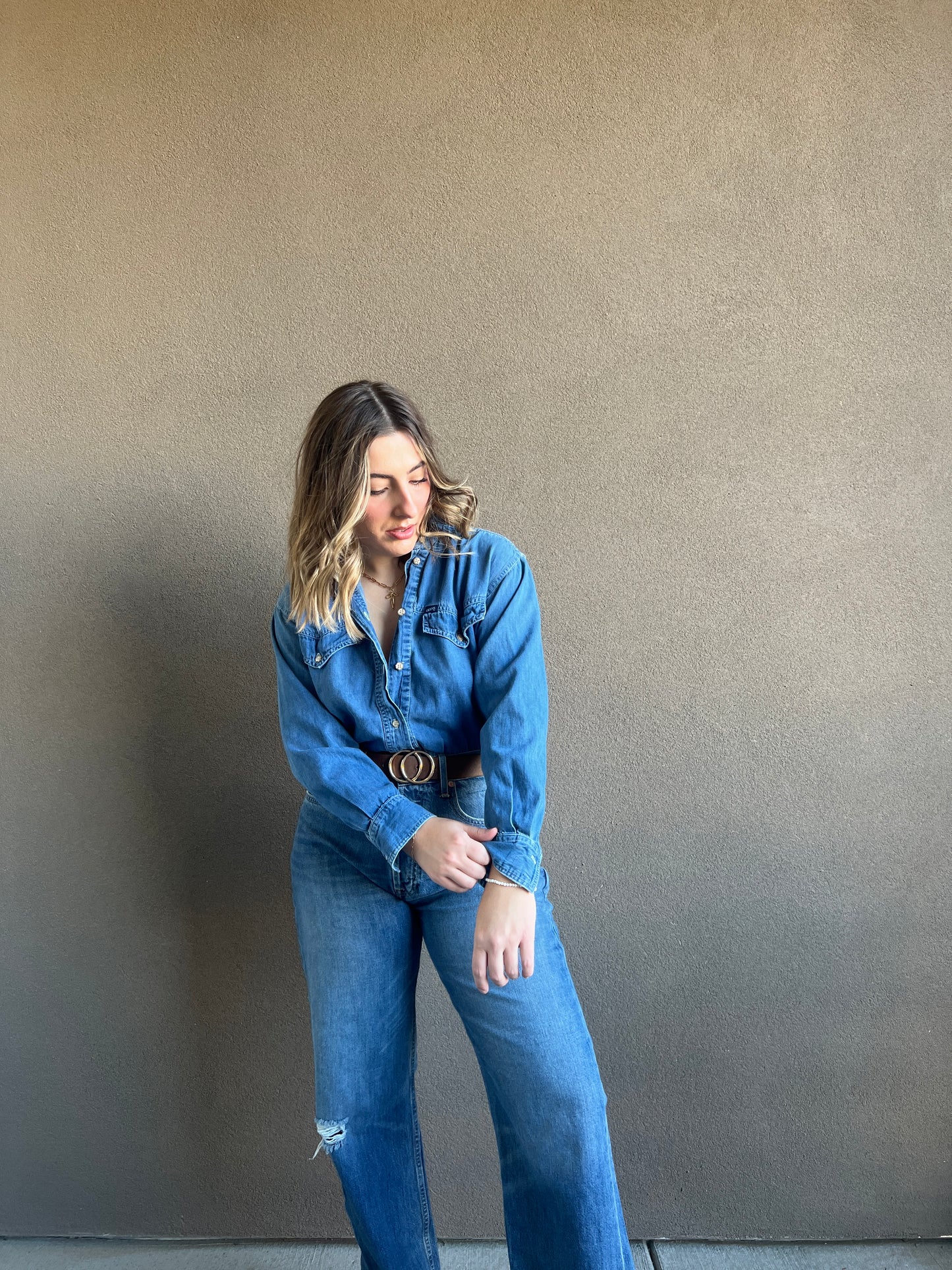 80's Guess Denim Bodysuit (S)