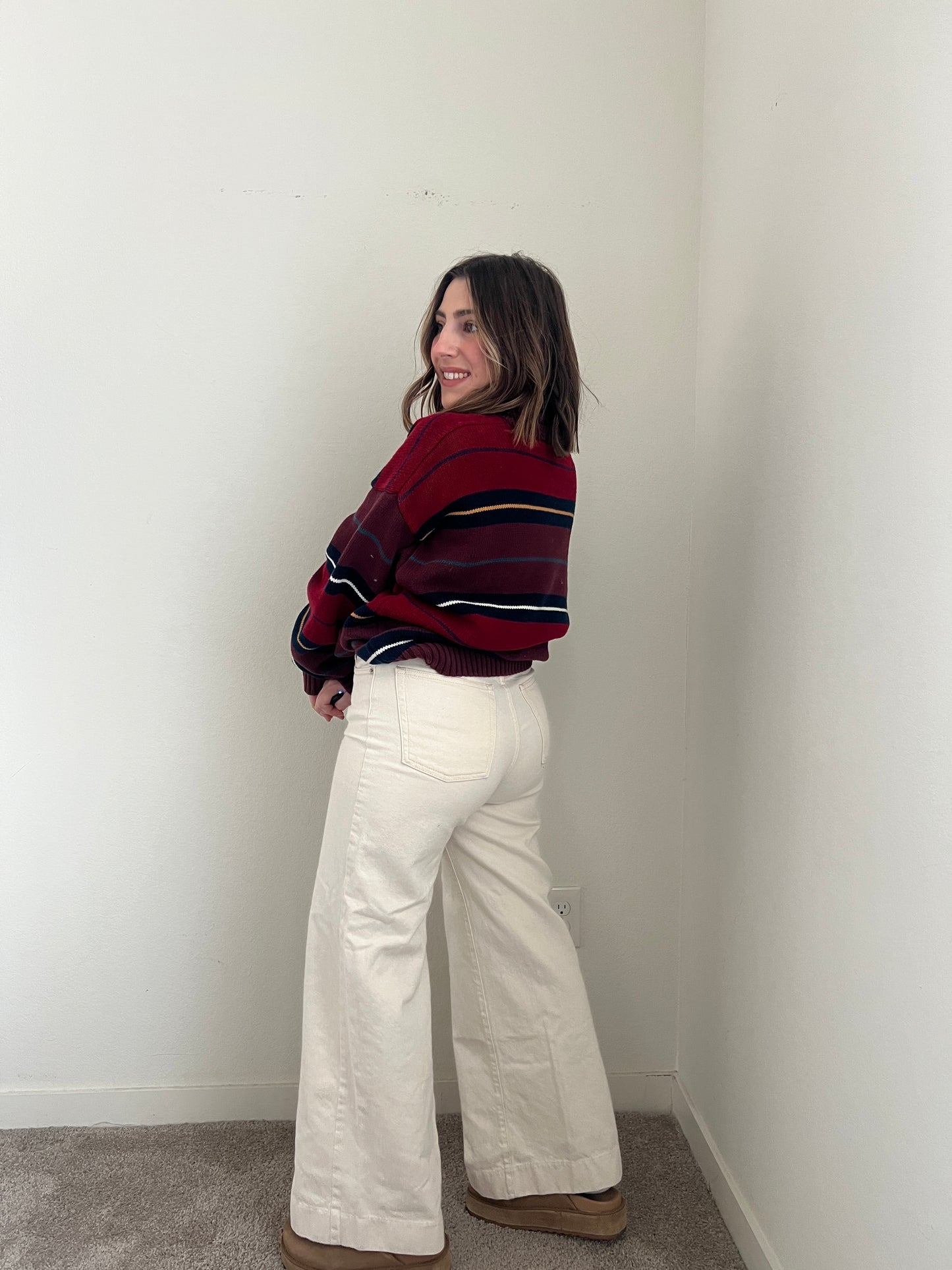 Vintage Striped Sweater (L)