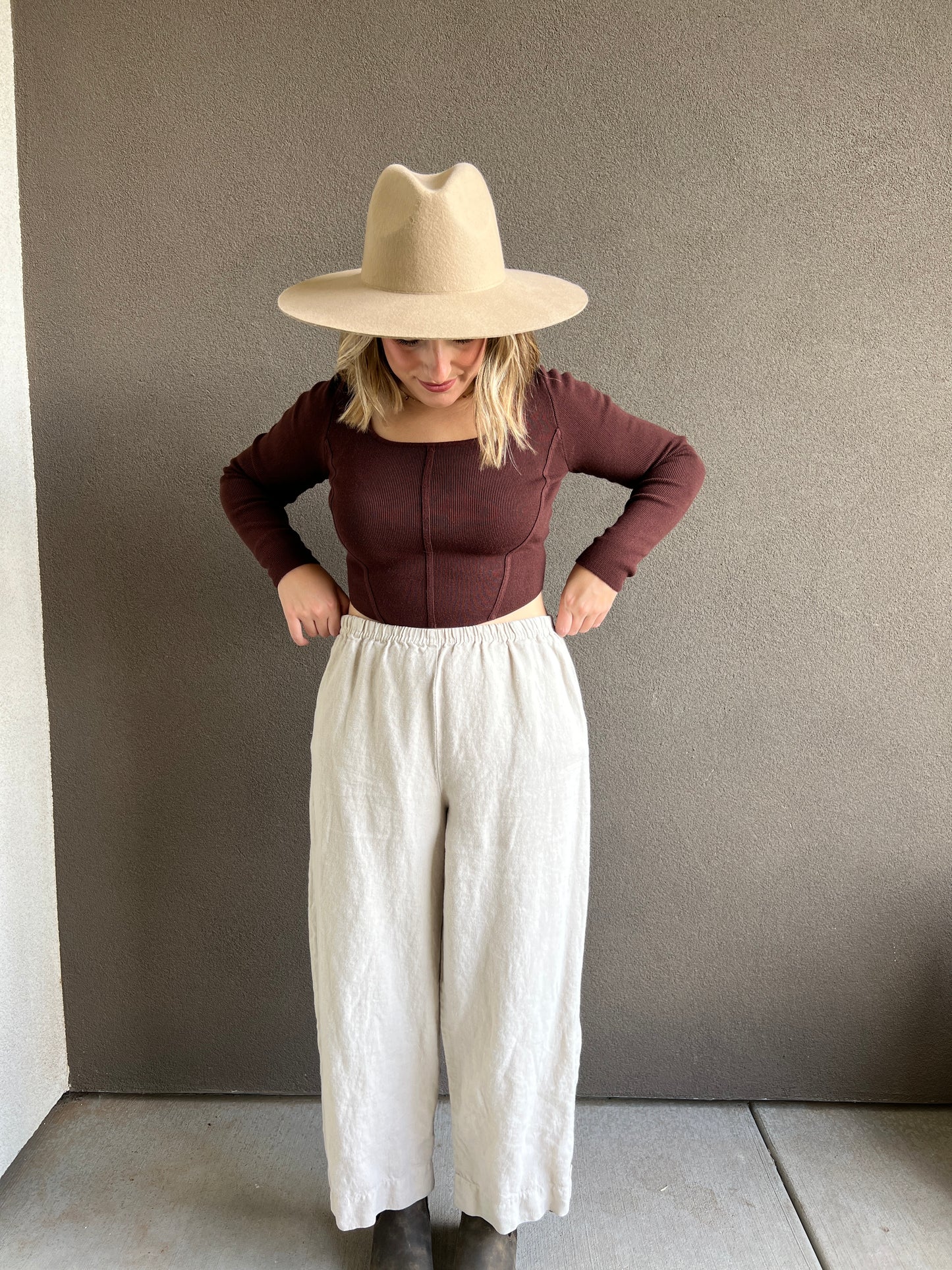 Brown Cropped Longsleeve (S)