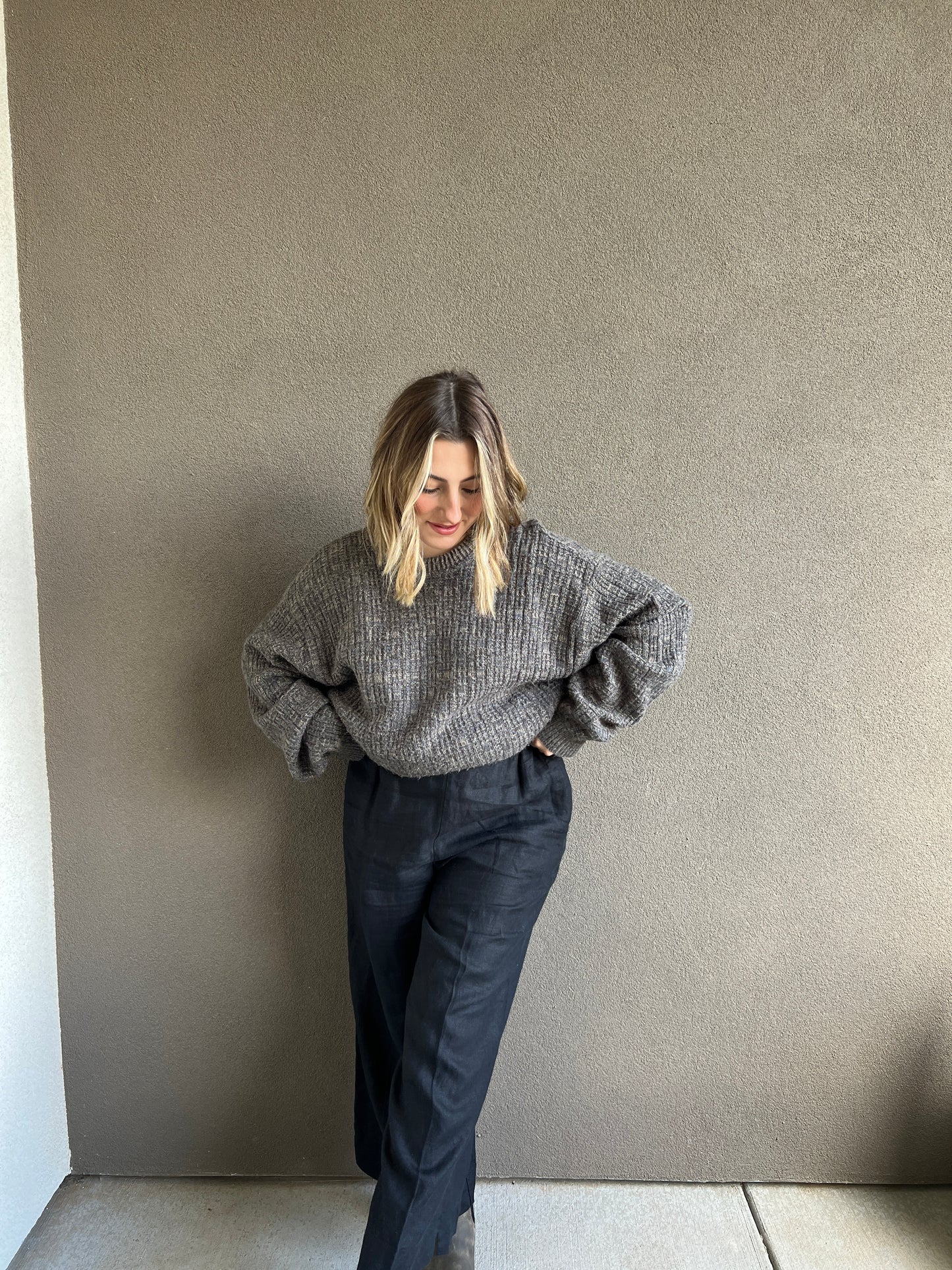 Brown Knit Sweater (XL)