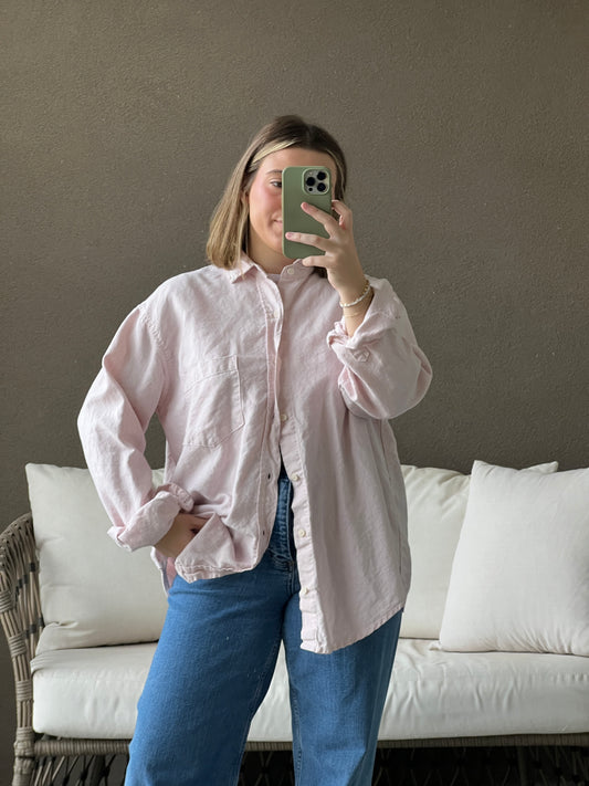 CP Shades Pink Button Up (S)
