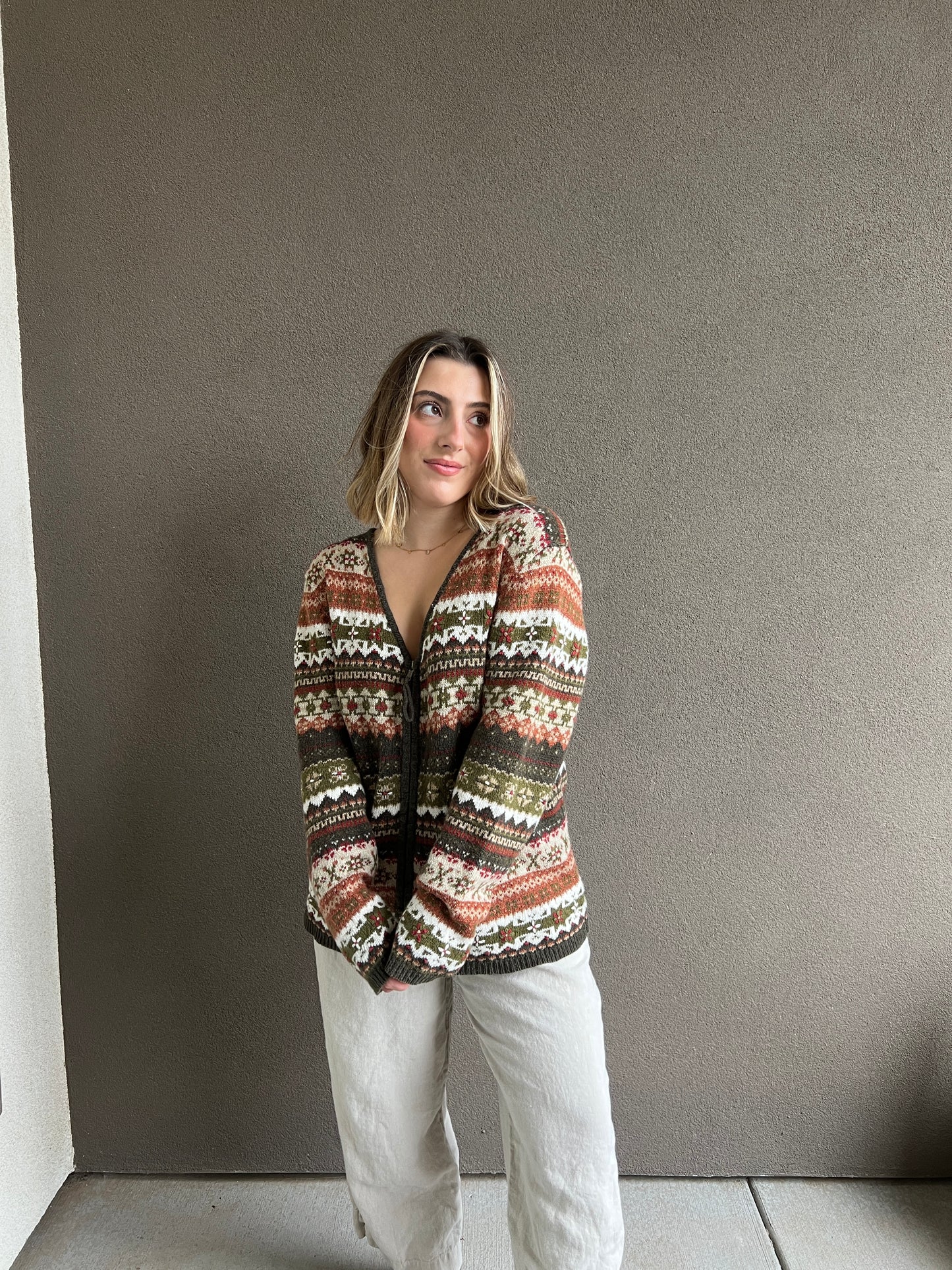 Vintage Changing Seasons Zip Up (XL)