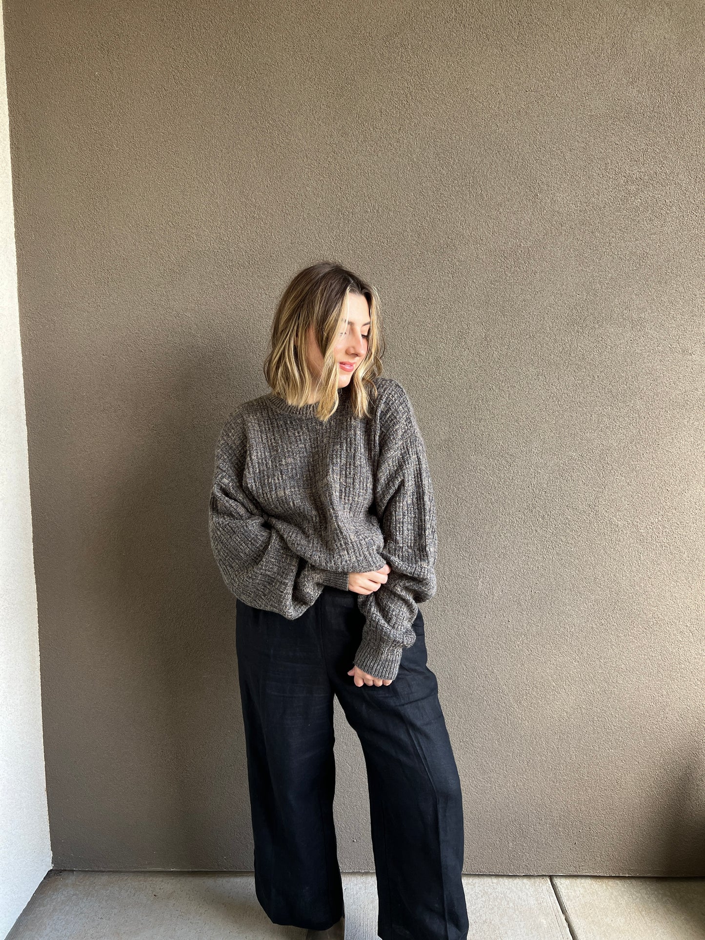 Brown Knit Sweater (XL)