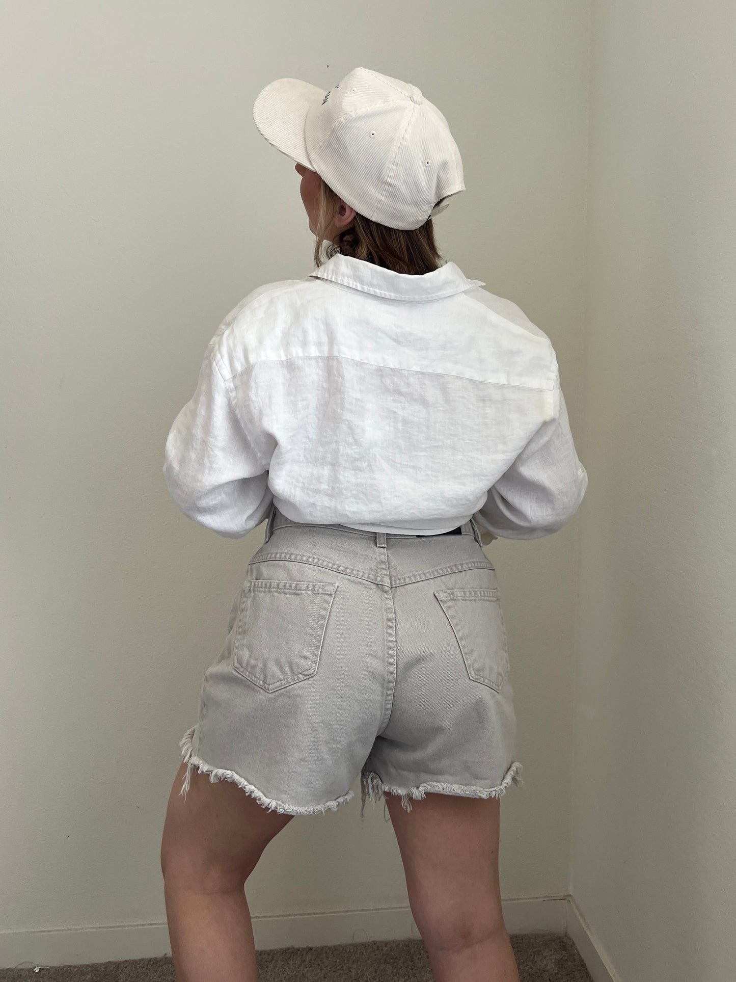 Linen Button Up Shirt (M)