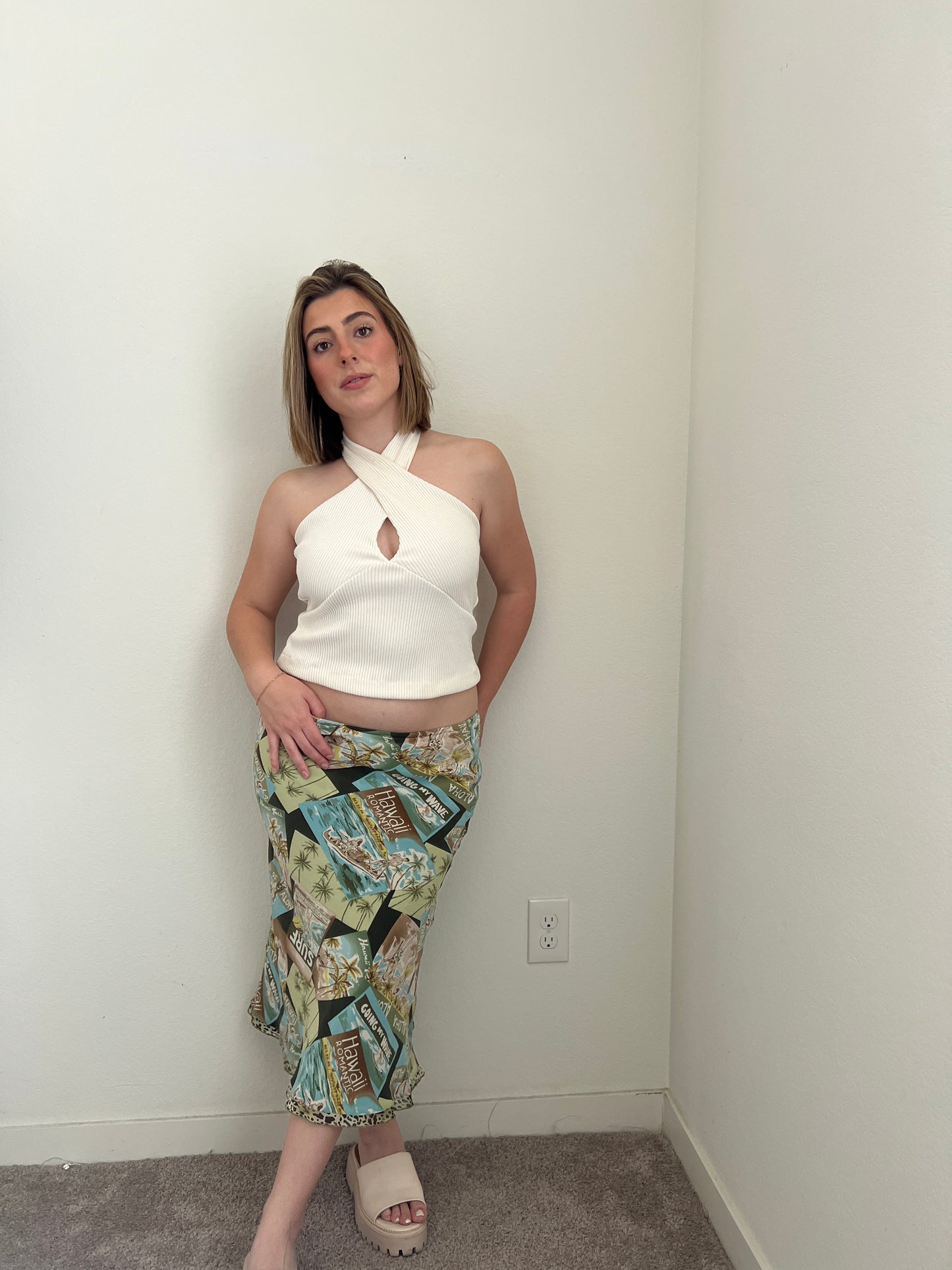 John in Hawaii Silk Skirt (S)