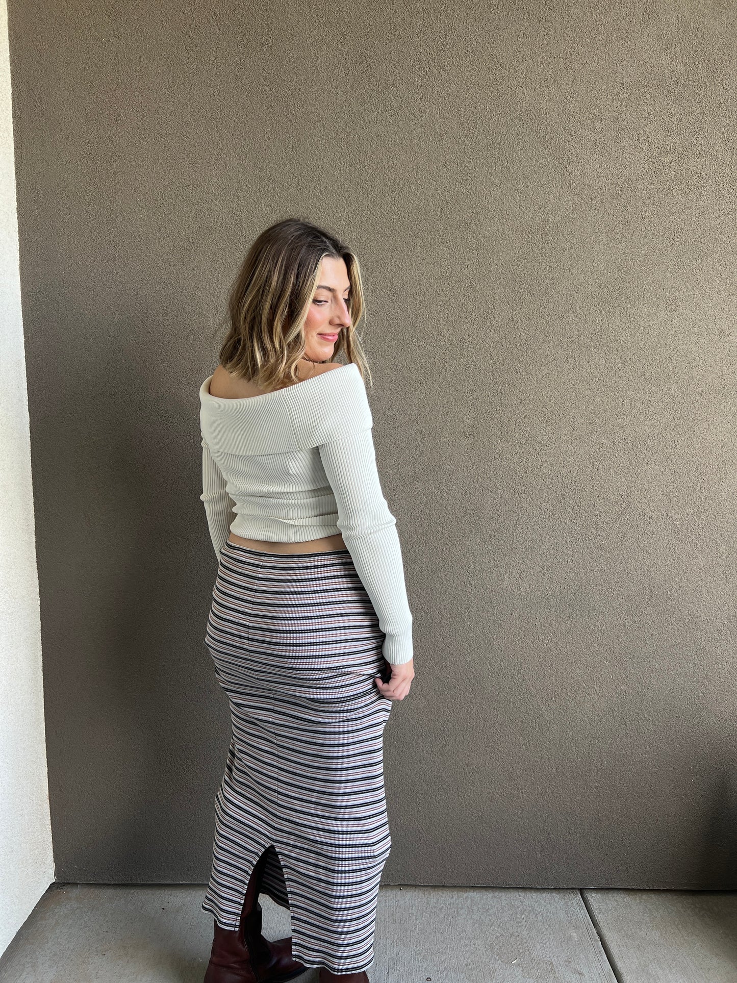 Cream Off The Shoulder Top (S)