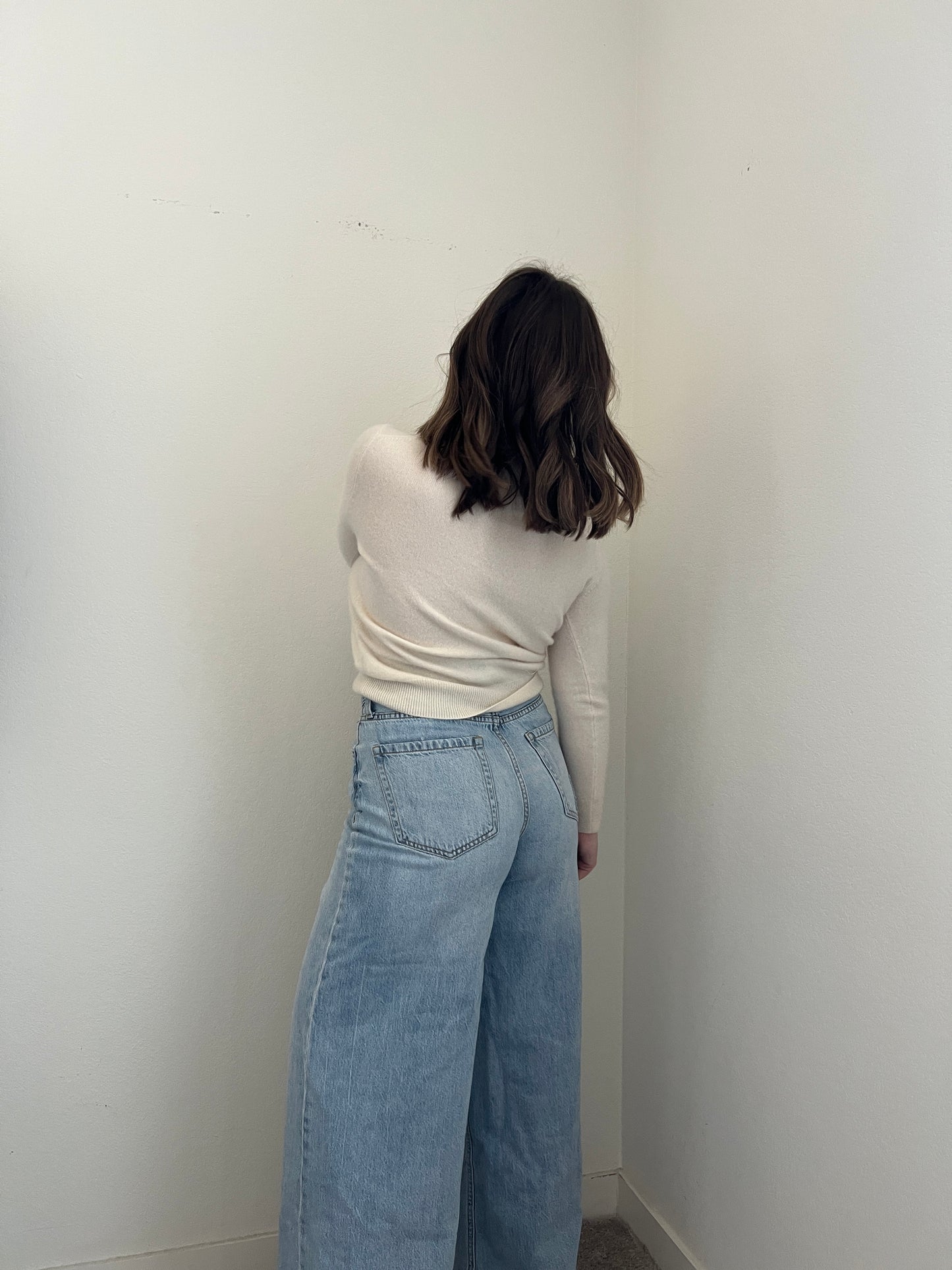 Cream Cashmere Sweater (S)
