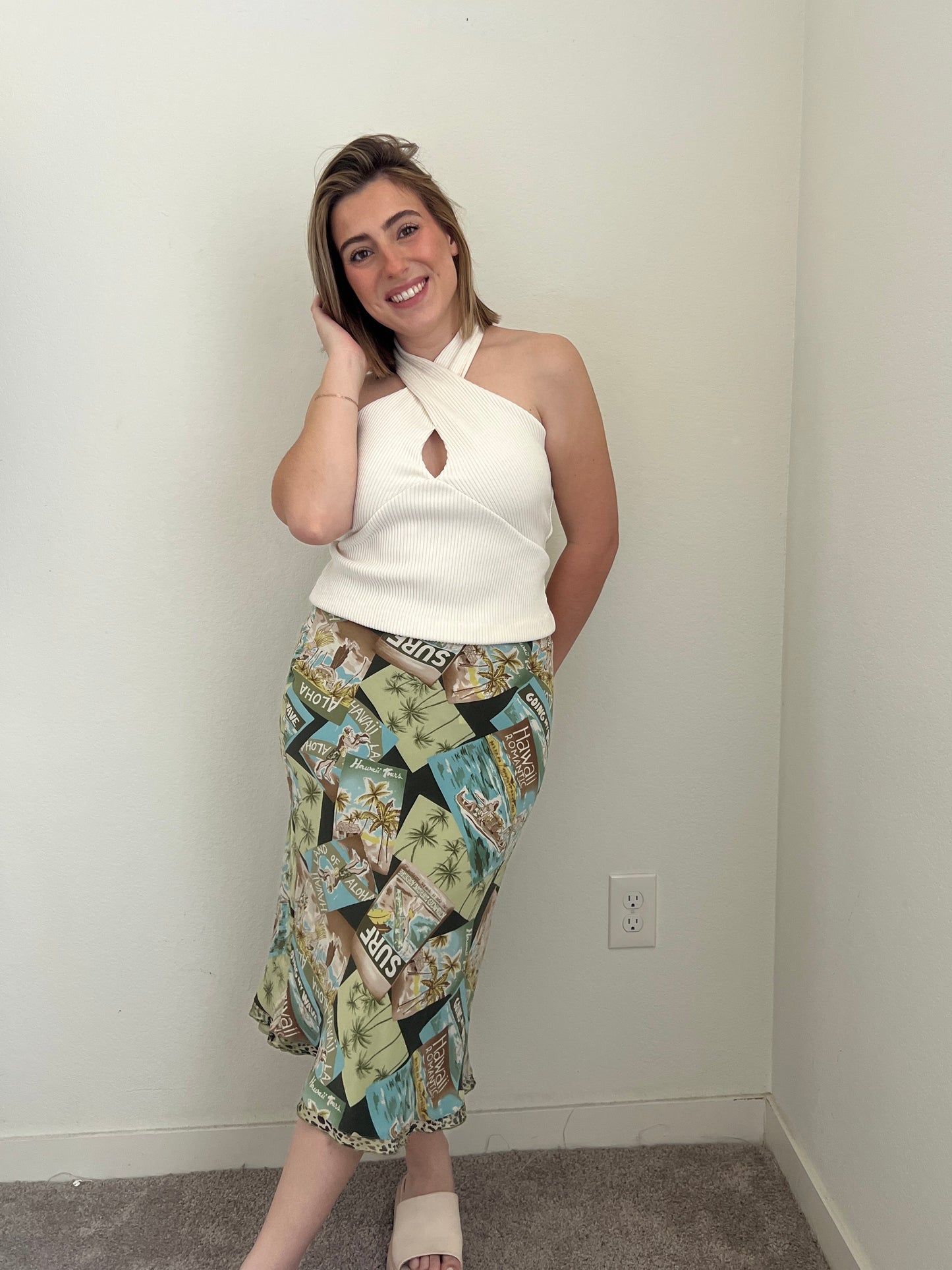 John in Hawaii Silk Skirt (S)