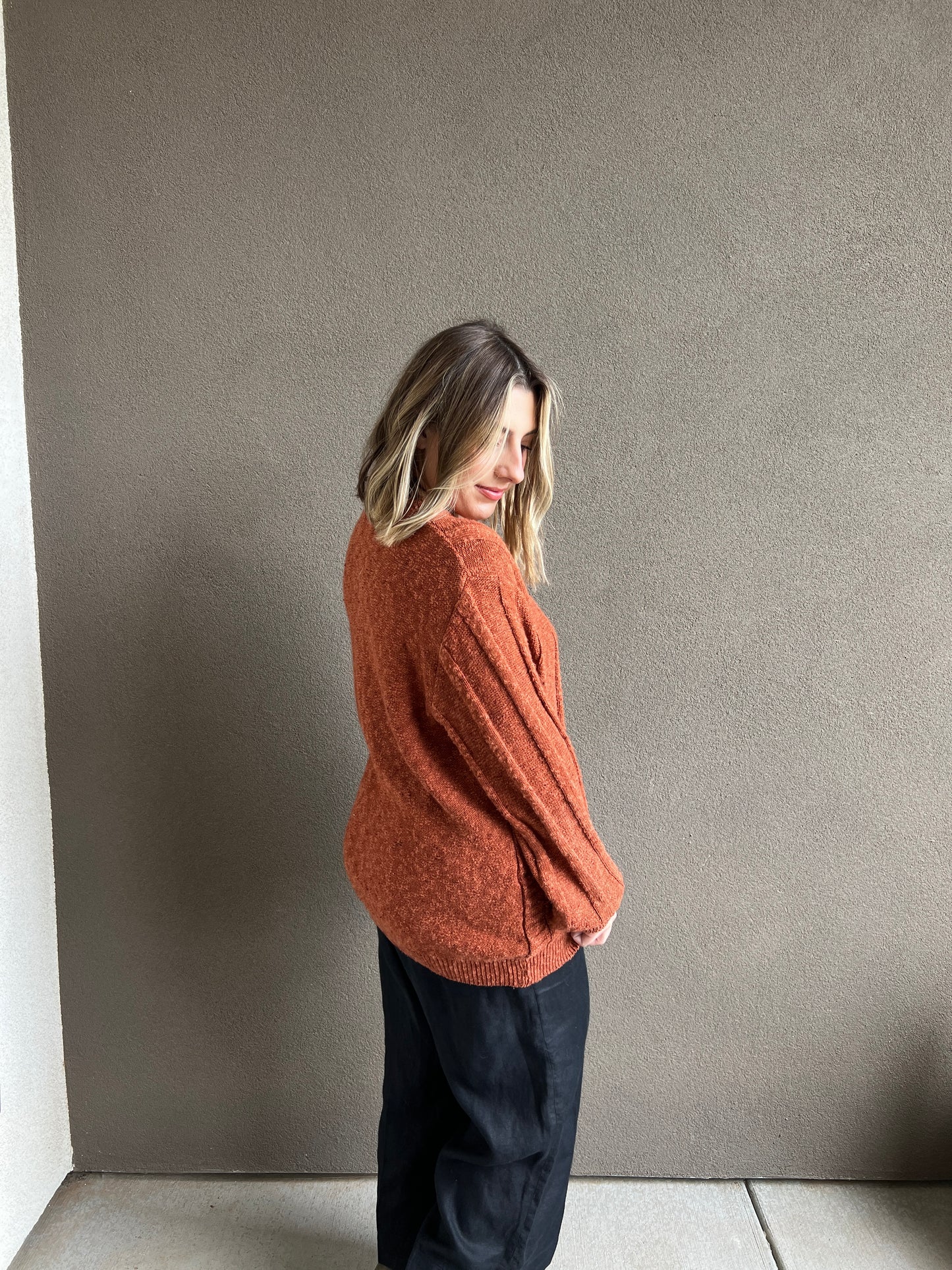 Vintage Sienna Henley Sweater (4)
