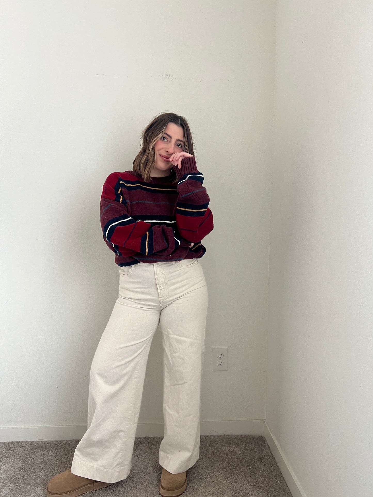 Vintage Striped Sweater (L)