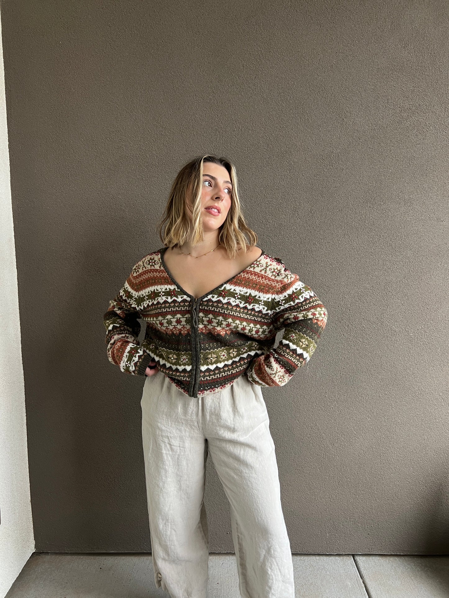 Vintage Changing Seasons Zip Up (XL)