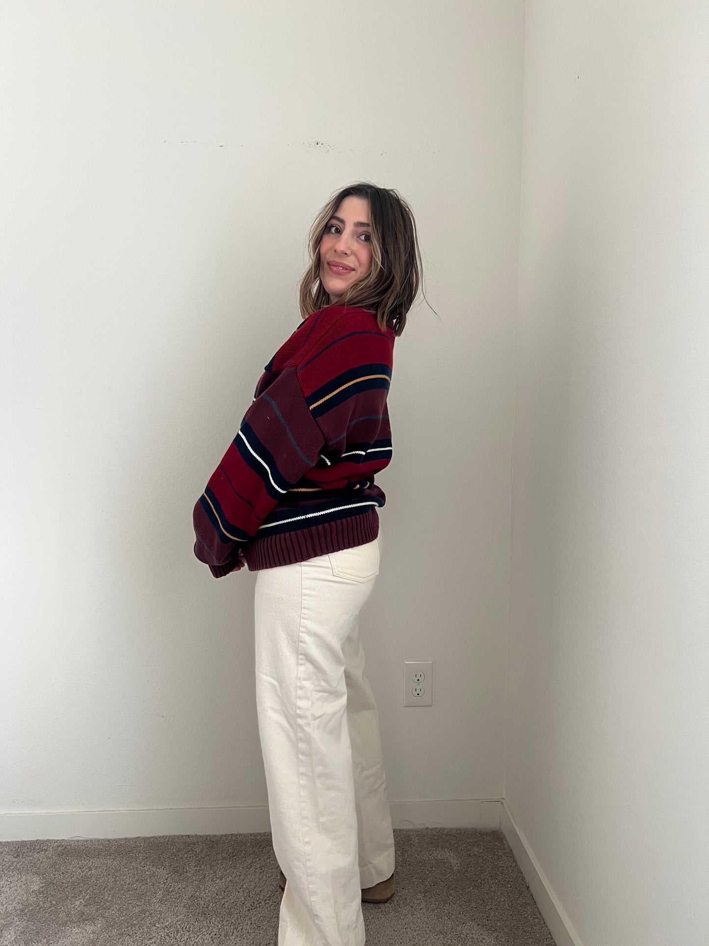 Vintage Striped Sweater (L)