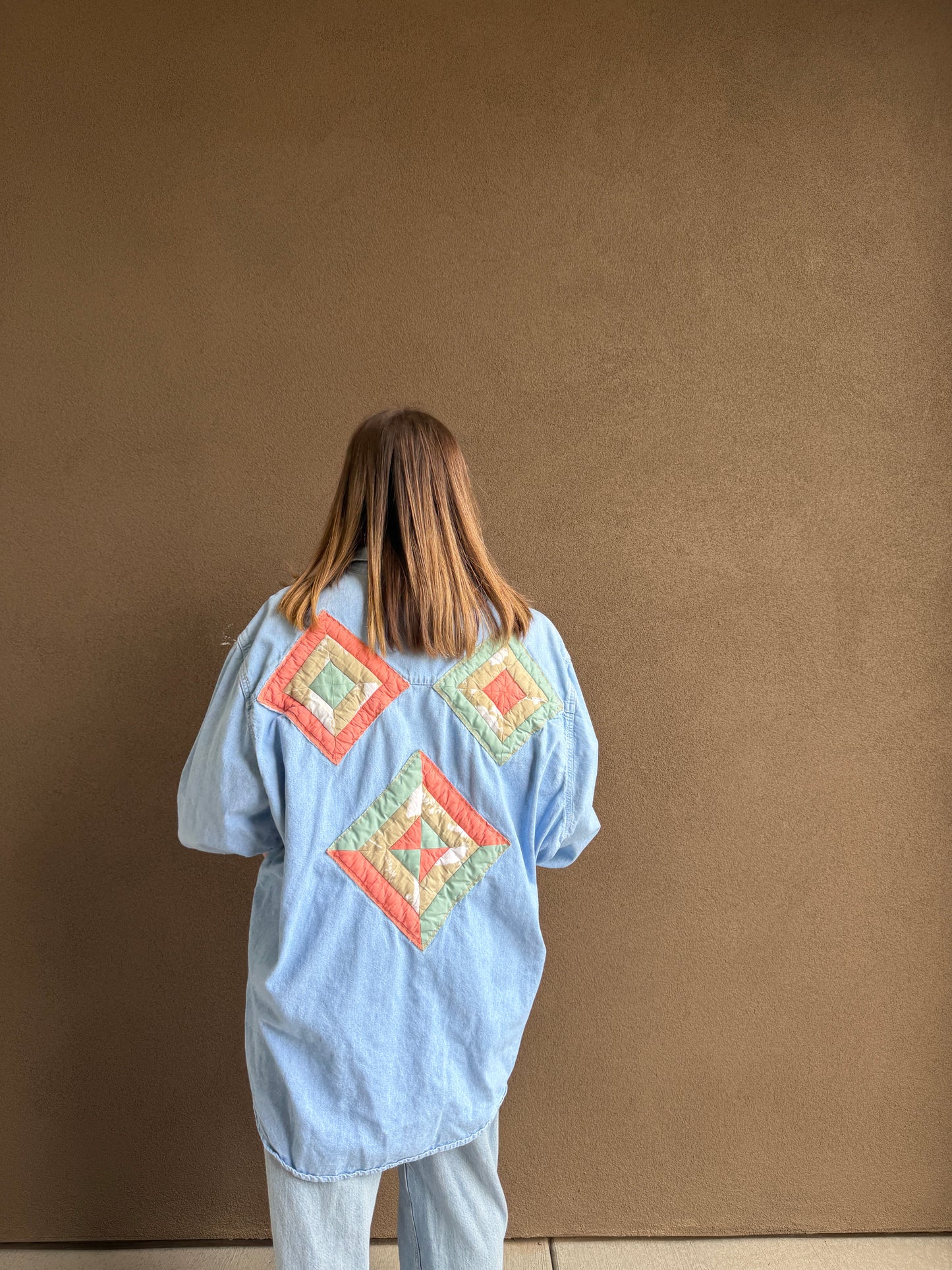 Quilted Denim Shirt (XL)