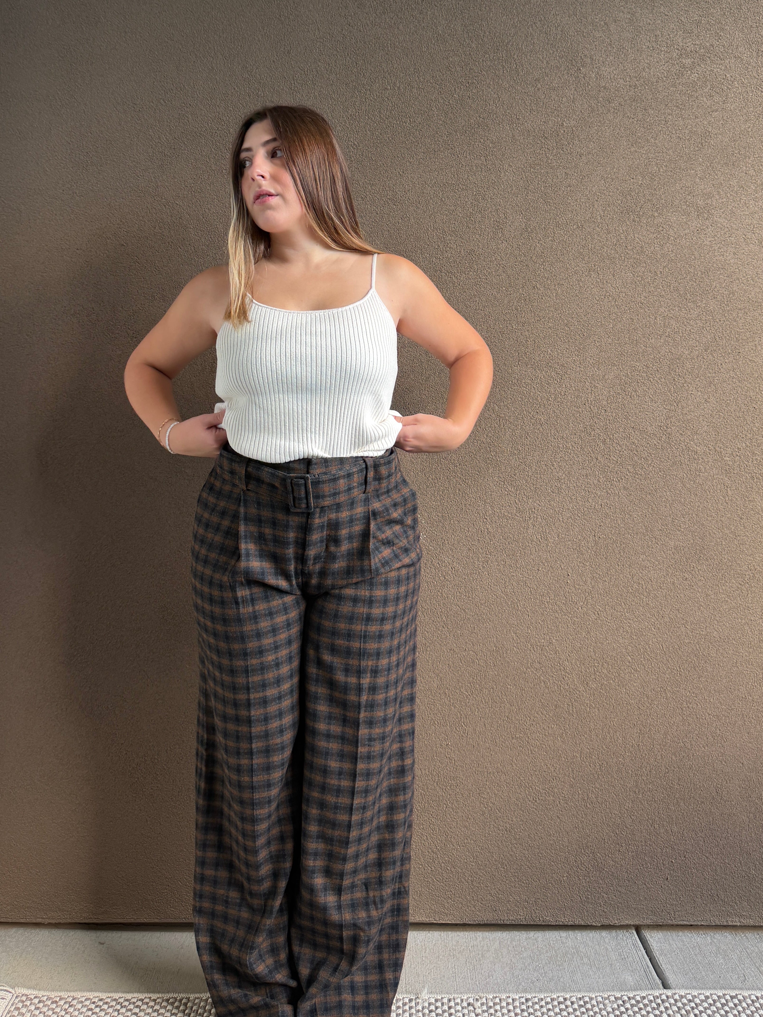 Vince Plaid Trousers (4)