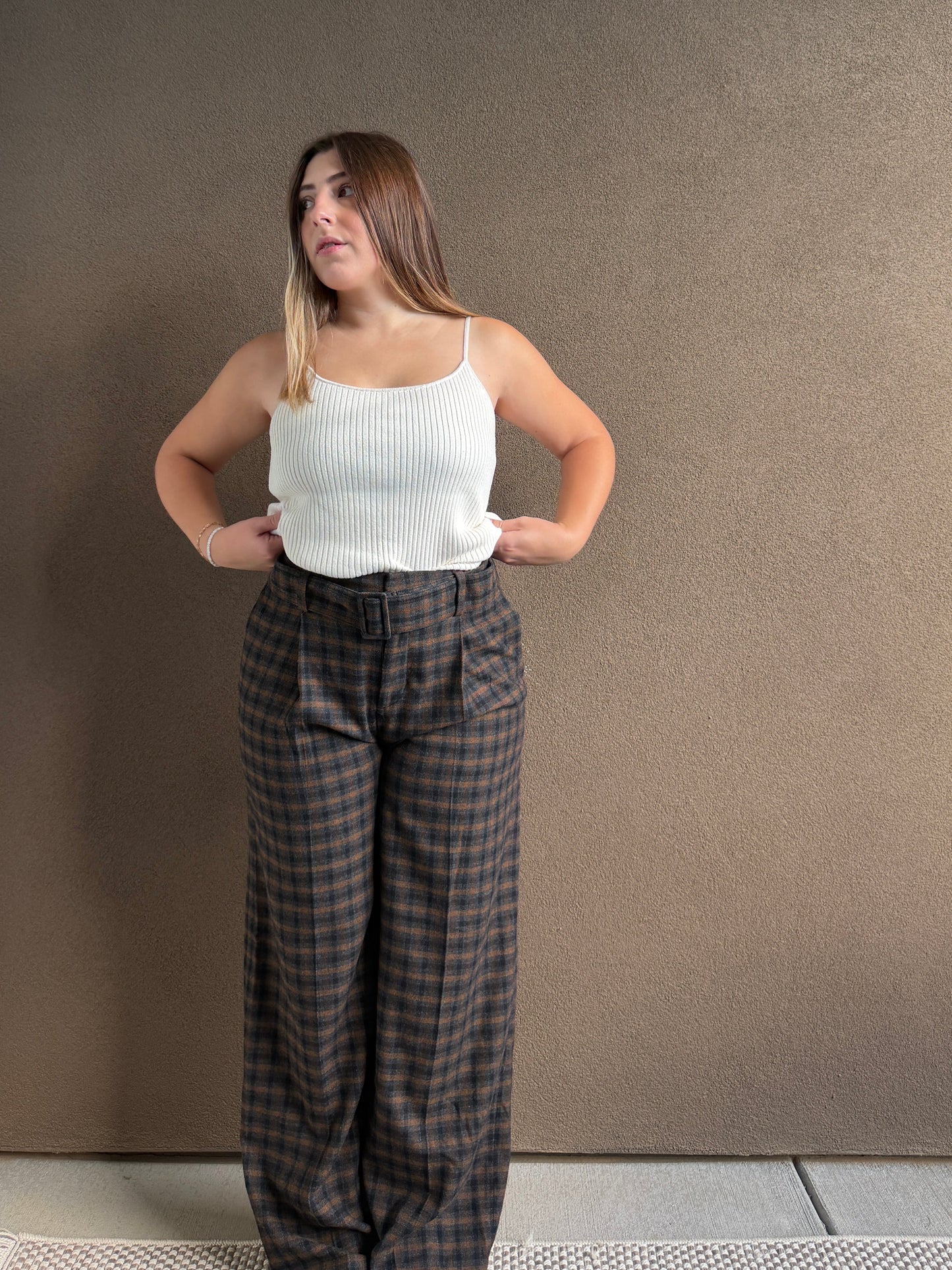 Vince Plaid Trousers (4)