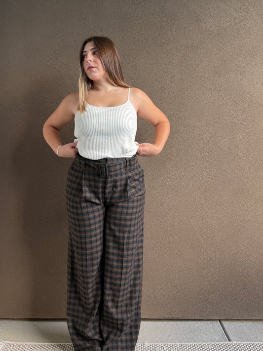 Vince Plaid Trousers (4)
