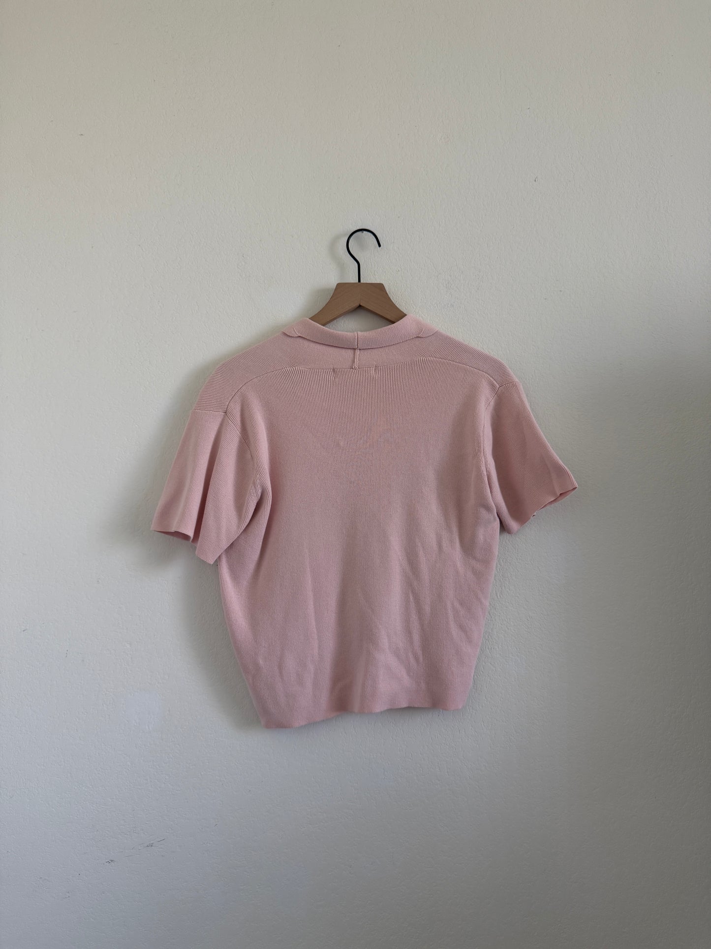 Pink Sweater Cardi Top (M)