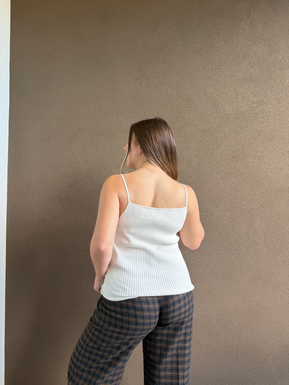 Ribbed White Tank (M)