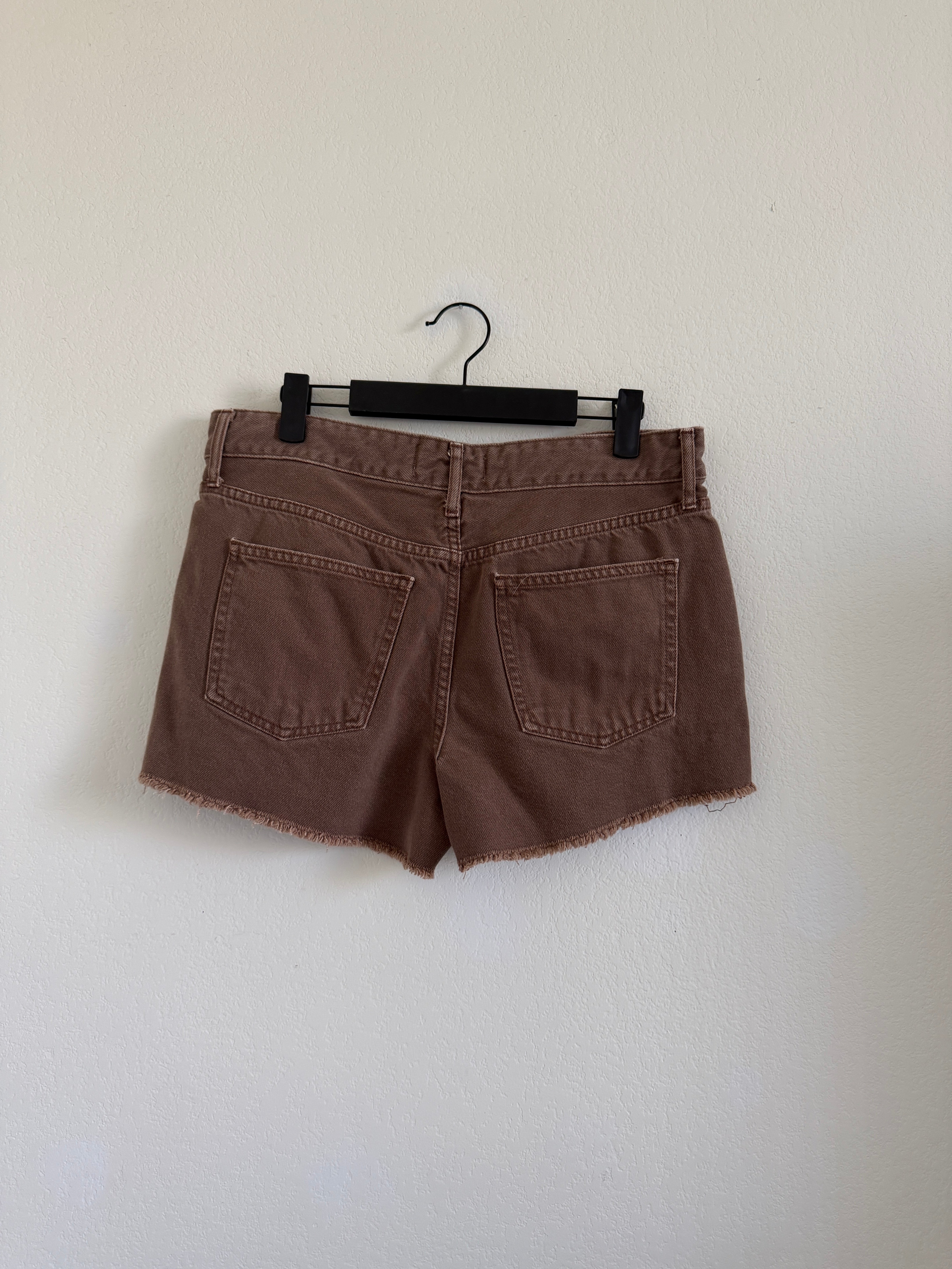 Brown Denim Shorts (29)