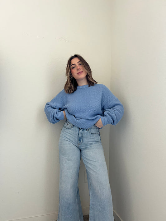 Vintage Blue Sweater (L)