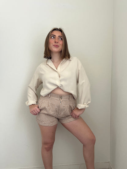 Cream Silk Button Up (8)