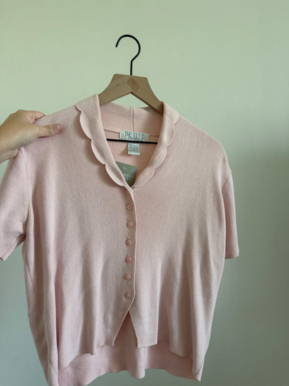 Pink Sweater Cardi Top (M)