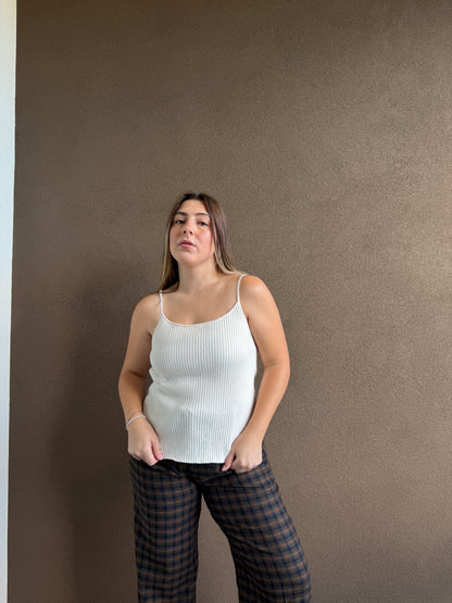 Ribbed White Tank (M)