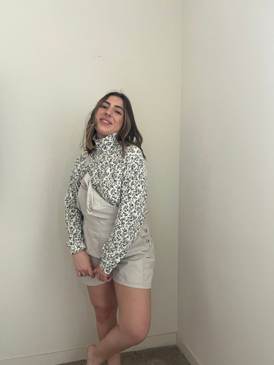 Floral Long Sleeve Turtleneck (XL)