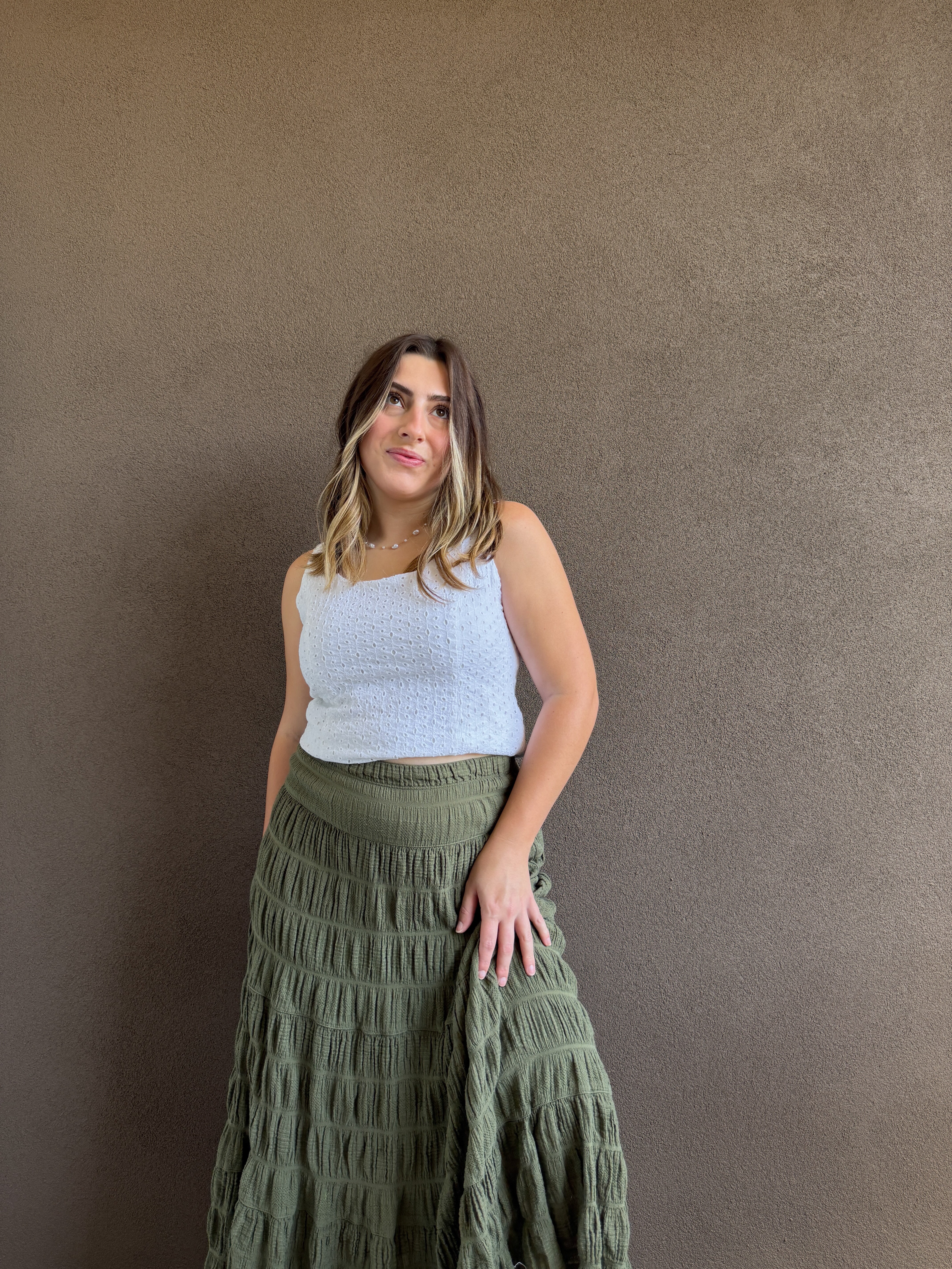 Vintage Eyelet Tank (10P)