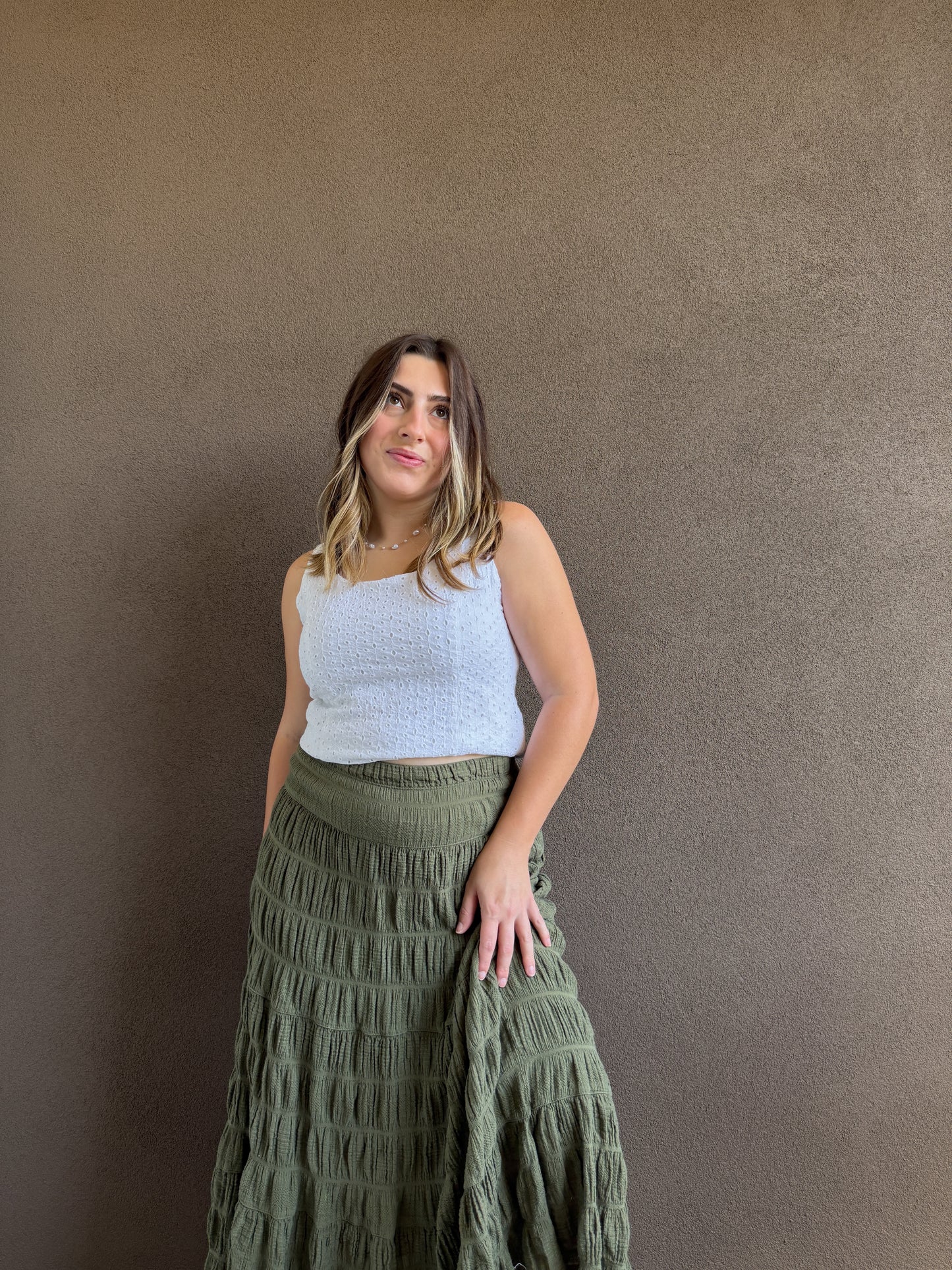 Vintage Eyelet Tank (10P)