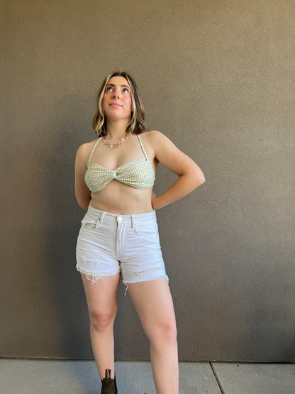 Gingham Bikini Top (42-M)