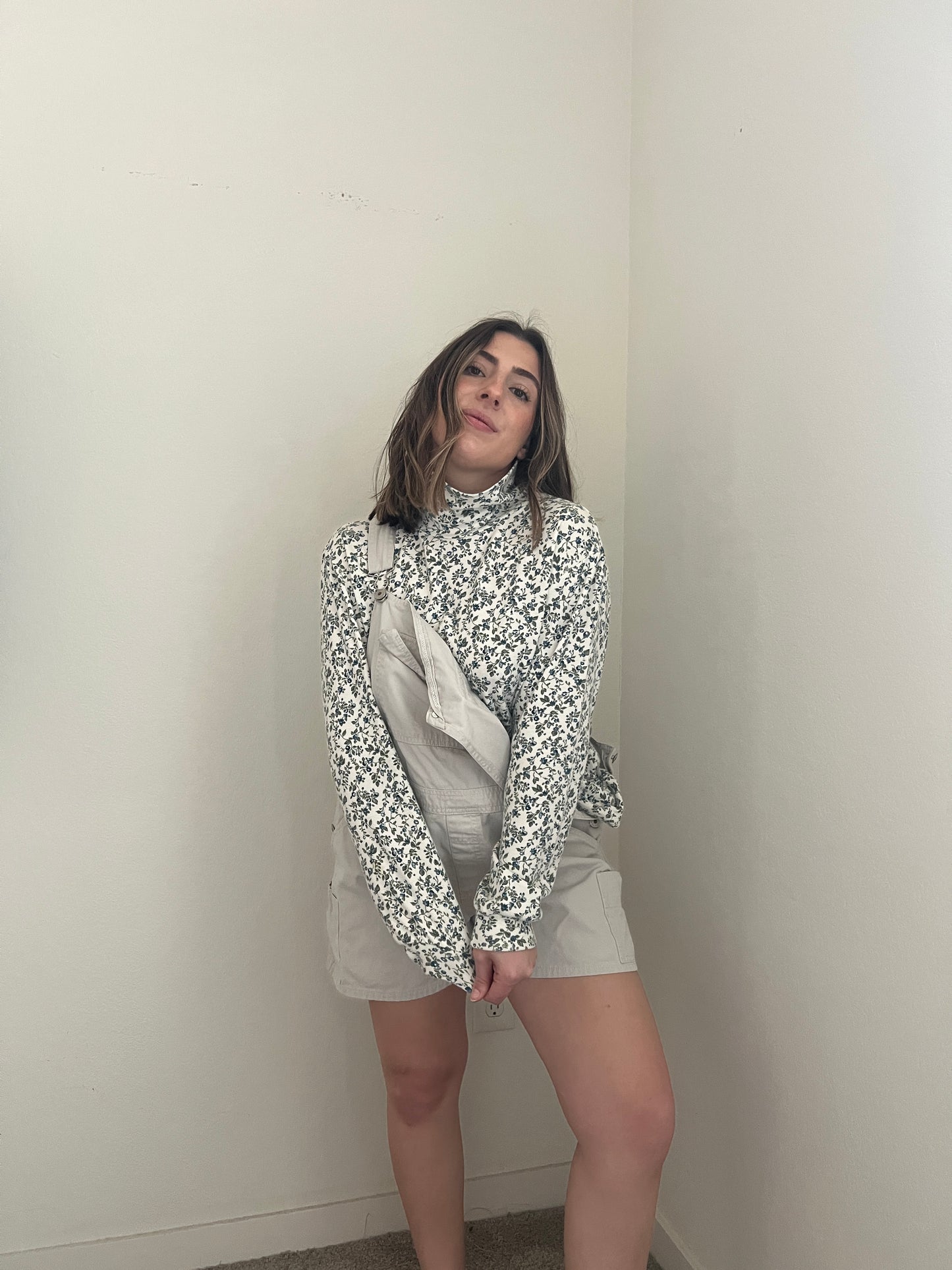 Floral Long Sleeve Turtleneck (XL)