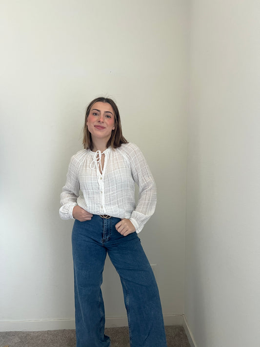 Bella Dahl Sheer Button Up (S)