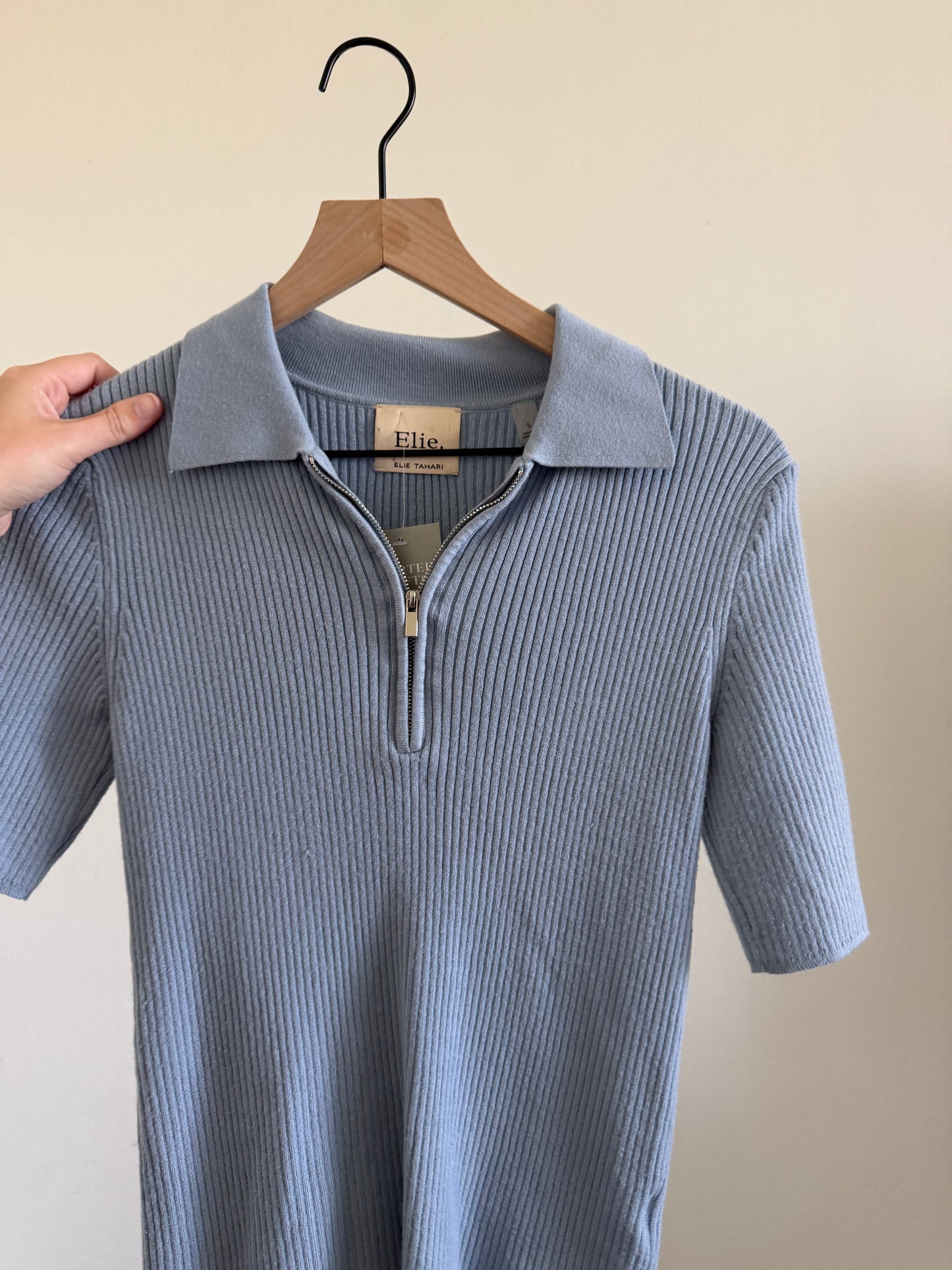 Blue Zip Up Top (S)