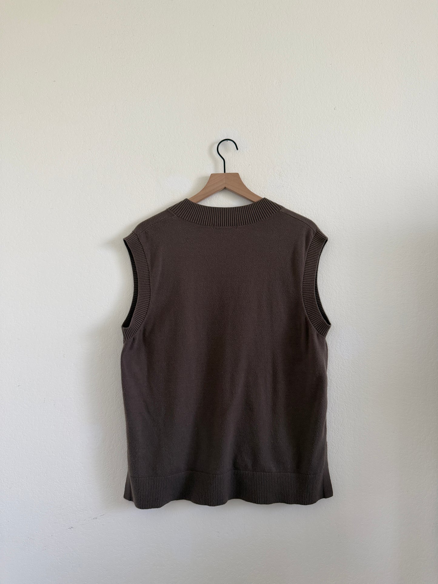 Brown Sweater Vest (XL)