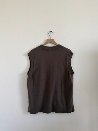 Brown Sweater Vest (XL)