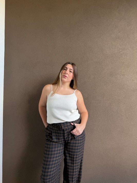 Ribbed White Tank (M)