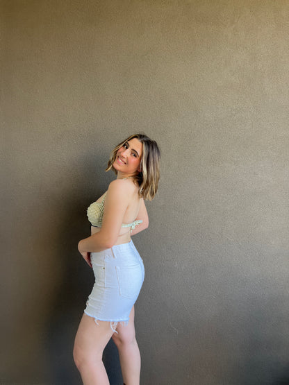 Gingham Bikini Top (42-M)