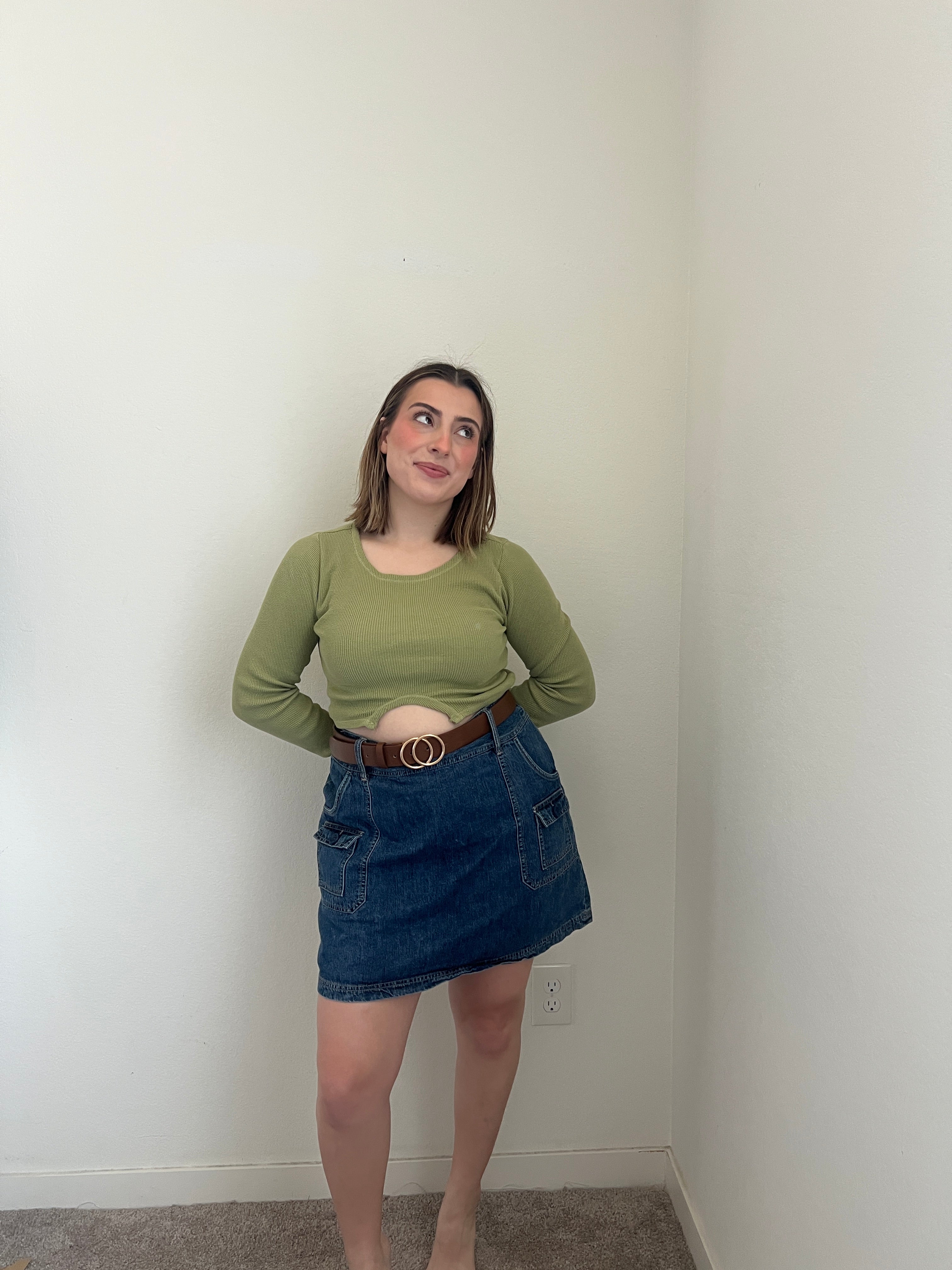 Denim Cargo Skirt (12)