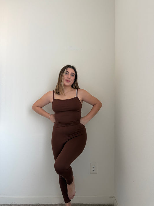 Brown Athletic Onesie (L)